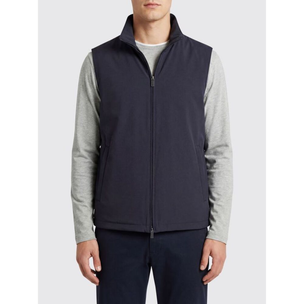 Fay Suit Vest Men Blue